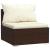 Set mobilier de grădină cu perne, 5 piese, maro, poliratan GartenMobel Dekor