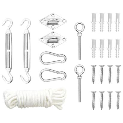Set accesorii parasolar, 9 piese, oțel inoxidabil GartenMobel Dekor