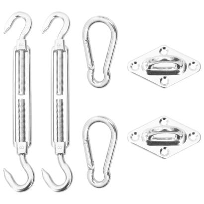 Kit accesorii de montaj parasolar, 6 piese, oțel inoxidabil GartenMobel Dekor