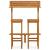 Set mobilier bar de balcon, 3 piese, lemn masiv de acacia GartenMobel Dekor