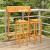 Set mobilier bar de balcon, 3 piese, lemn masiv de acacia GartenMobel Dekor