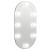 Oglindă cu lumini LED, 60x30 cm, sticlă, oval GartenMobel Dekor