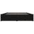 Cadru de pat Small Double 4FT, negru, 120x190 cm GartenMobel Dekor
