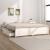 Cadru de pat cu sertare 5FT King Size, alb, 150x200 cm GartenMobel Dekor