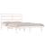 Cadru de pat mic dublu, alb, 120x190 cm, lemn masiv de pin GartenMobel Dekor