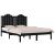 Cadru de pat, negru, 140x190 cm, lemn masiv de pin GartenMobel Dekor