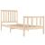 Cadru de pat mic single, 75x190 cm, lemn masiv de pin GartenMobel Dekor