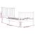 Cadru de pat mic single, 75x190 cm, lemn masiv de pin GartenMobel Dekor