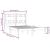 Cadru de pat mic dublu, alb, 120x190 cm, lemn masiv de pin GartenMobel Dekor