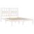Cadru de pat, alb, 140x190 cm, lemn masiv de pin GartenMobel Dekor