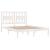 Cadru de pat King Size, alb, 150x200 cm, lemn masiv de pin GartenMobel Dekor