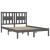 Cadru de pat, gri, 200x200 cm, lemn masiv de pin GartenMobel Dekor