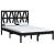 Cadru de pat, negru, 140x190 cm, lemn masiv de pin GartenMobel Dekor