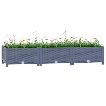 Strat înălțat, 120 x 40 x 23 cm, polipropilenă GartenMobel Dekor