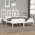 Cadru de pat King Size, alb, 150x200 cm, lemn masiv de pin GartenMobel Dekor
