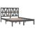 Cadru de pat, gri, 200x200 cm, lemn masiv de pin GartenMobel Dekor