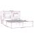 Cadru pat, alb, 140x200 cm, lemn masiv de pin GartenMobel Dekor