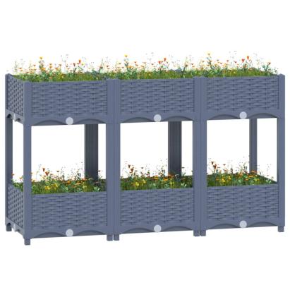 Strat înălțat, 120x40x71 cm, polipropilenă GartenMobel Dekor