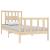 Cadru de pat single, 90x190 cm, lemn masiv GartenMobel Dekor