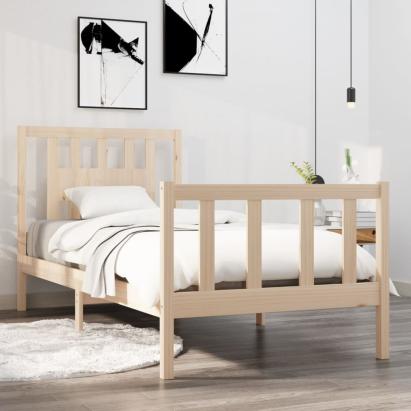Cadru de pat single, 90x190 cm, lemn masiv GartenMobel Dekor