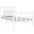 Cadru de pat single, alb, 90x190 cm, lemn masiv GartenMobel Dekor