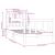Cadru de pat single, alb, 90x190 cm, lemn masiv GartenMobel Dekor