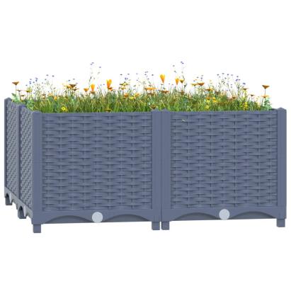 Strat înălțat, 80x80x38 cm, polipropilenă GartenMobel Dekor
