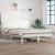 Cadru pat, alb, 140x200 cm, lemn masiv de pin GartenMobel Dekor