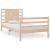 Cadru de pat single, 90x190 cm, lemn masiv de pin GartenMobel Dekor