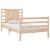 Cadru de pat single, 90x190 cm, lemn masiv de pin GartenMobel Dekor