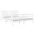 Cadru de pat King Size, alb, 150x200 cm, lemn masiv de pin GartenMobel Dekor