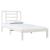 Cadru de pat single, alb, 90x190 cm, lemn masiv de pin GartenMobel Dekor