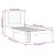 Cadru de pat single, alb, 90x190 cm, lemn masiv de pin GartenMobel Dekor