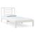 Cadru de pat single, alb, 90x190 cm, lemn masiv de pin GartenMobel Dekor