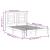 Cadru de pat, alb, 140x190 cm, lemn masiv de pin GartenMobel Dekor