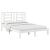 Cadru de pat, alb, 140x190 cm, lemn masiv de pin GartenMobel Dekor