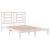 Cadru de pat, alb, 140x190 cm, lemn masiv de pin GartenMobel Dekor