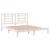 Cadru de pat Super King, alb, 180x200 cm, lemn masiv GartenMobel Dekor