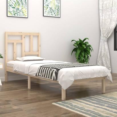 Cadru de pat single, 90x190 cm, lemn masiv de pin GartenMobel Dekor