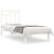 Cadru de pat single, alb, 90x190 cm, lemn masiv de pin GartenMobel Dekor
