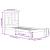 Cadru de pat single, alb, 90x190 cm, lemn masiv de pin GartenMobel Dekor