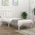 Cadru de pat single, alb, 90x190 cm, lemn masiv de pin GartenMobel Dekor
