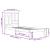 Cadru de pat, alb, 90x200 cm, lemn masiv de pin GartenMobel Dekor