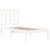 Cadru de pat, alb, 90x200 cm, lemn masiv de pin GartenMobel Dekor