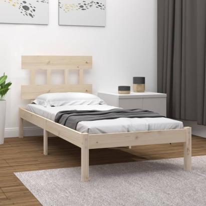 Cadru de pat single, 90x190 cm, lemn masiv GartenMobel Dekor