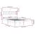 Cadru de pat Super King, alb, 180x200 cm, lemn masiv GartenMobel Dekor