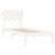 Cadru de pat single 3FT, alb, 90x190 cm, lemn masiv GartenMobel Dekor
