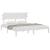 Cadru de pat Super King 6FT, alb, 180x200 cm, lemn masiv GartenMobel Dekor