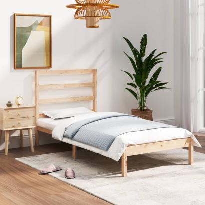 Cadru de pat single, 90x190 cm, lemn masiv GartenMobel Dekor