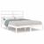 Cadru pat, alb, 140x190 cm, lemn masiv de pin GartenMobel Dekor